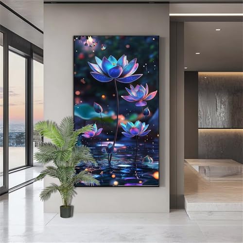 Diamond Painting Erwachsene Groß,Diamond Painting Blumen Diamant Kunst Malerei Bilder Landschaft 5D Diamant Kunst Malerei Kinder,Crystal Art Bilder Set Deko Aesthetic Geschenk für Frauen 90x180cm J640 von zohjlinwq