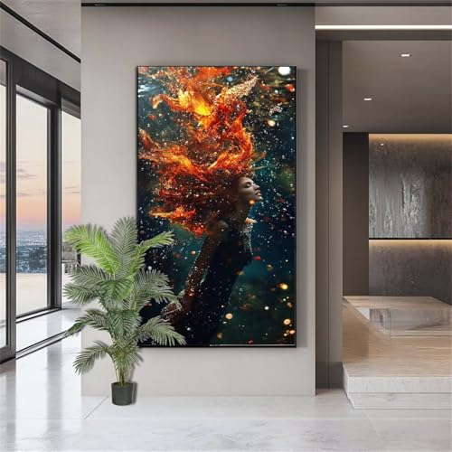 Diamond Painting Erwachsene Groß,Diamond Painting Frauen Diamant Kunst Malerei Bilder Schön 5D Diamant Kunst Malerei Kinder,Crystal Art Bilder Set Deko Aesthetic Geschenk für Frauen 100x200cm J834 von zohjlinwq