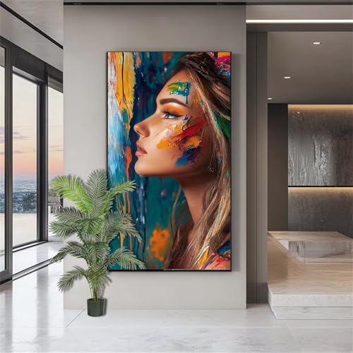 Diamond Painting Erwachsene Groß,Diamond Painting Frauen Diamant Kunst Malerei Bilder Sexy 5D Diamant Kunst Malerei Kinder,Crystal Art Bilder Set Deko Aesthetic Geschenk für Frauen 30x75cm J846 von zohjlinwq