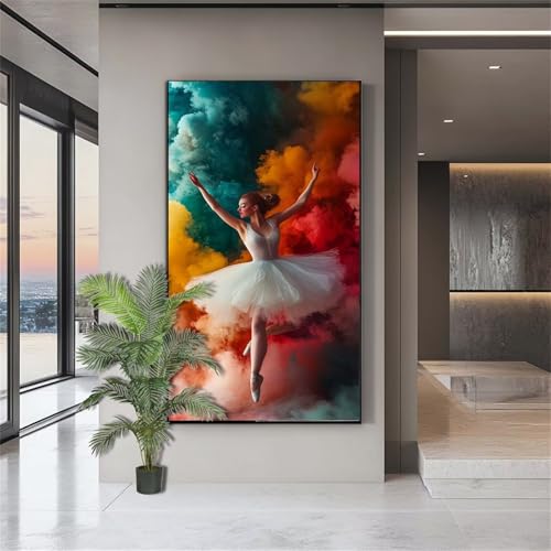 Diamond Painting Erwachsene Groß,Diamond Painting Frauen Diamant Kunst Malerei Bilder Tänzer 5D Diamant Kunst Malerei Kinder,Crystal Art Bilder Set Deko Aesthetic Geschenk für Frauen 20x50cm J842 von zohjlinwq