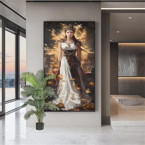 Diamond Painting Erwachsene Groß,Diamond Painting Göttin Diamant Kunst Malerei Bilder Schönheit 5D Diamant Kunst Malerei Kinder,Crystal Art Bilder Set Deko Aesthetic Geschenk für Frauen 20x50cm J848 von zohjlinwq