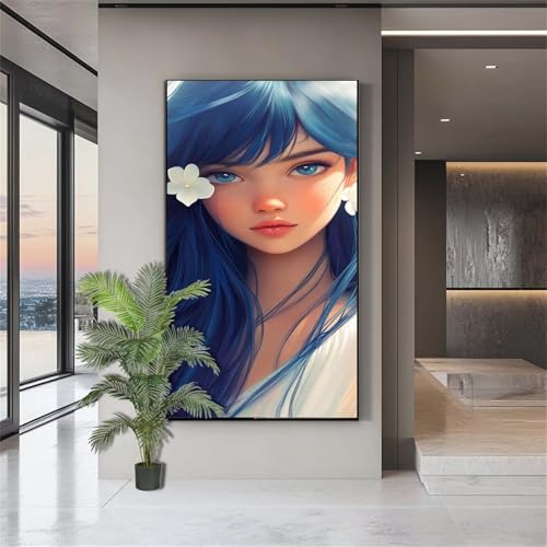 Diamond Painting Erwachsene Groß,Diamond Painting Mädchen Diamant Kunst Malerei Bilder Schön 5D Diamant Kunst Malerei Kinder,Crystal Art Bilder Set Deko Aesthetic Geschenk für Frauen 50x100cm J824 von zohjlinwq