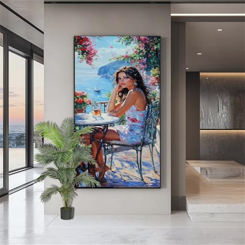 Diamond Painting Erwachsene Groß,Diamond Painting Schönheit Diamant Kunst Malerei Bilder Landschaft Diamant Kunst Malerei Kinder,Crystal Art Bilder Set Deko Aesthetic Geschenk für Frauen 80x200cm J806 von zohjlinwq