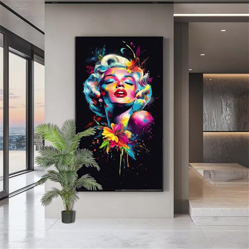 Diamond Painting Erwachsene Groß,Diamond Painting Schönheit Diamant Kunst Malerei Bilder Sexy 5D Diamant Kunst Malerei Kinder,Crystal Art Bilder Set Deko Aesthetic Geschenk für Frauen 70x140cm J820 von zohjlinwq