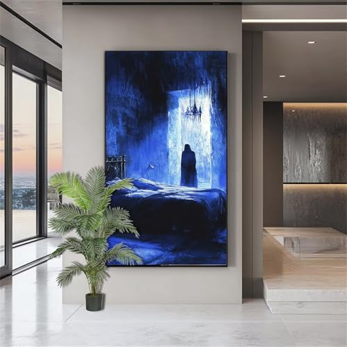 Diamond Painting Erwachsene Groß,Diamond Painting Terror Diamant Kunst Malerei Bilder Retro 5D Diamant Kunst Malerei Kinder,Crystal Art Bilder Set Deko Aesthetic Geschenk für Frauen 100x200cm J760 von zohjlinwq