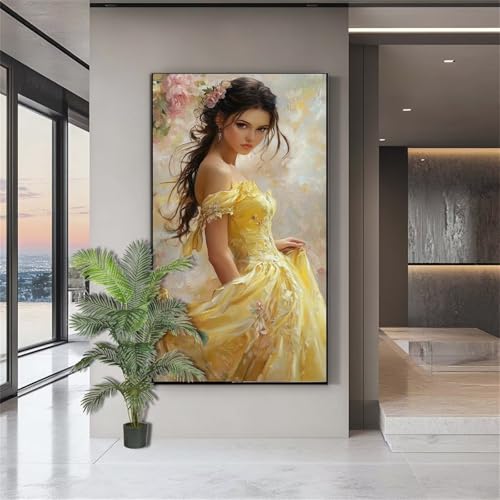 Diamond Painting Frauen Diamond Painting Erwachsene Schön Diamant Kunst Malerei Bilder Kinder ab 10 Jahre DIY 5D Full Crystal Art Diamant Malerei Deko Schlafzimmer Geschenke für Frauen 20x50cm J833 von zohjlinwq