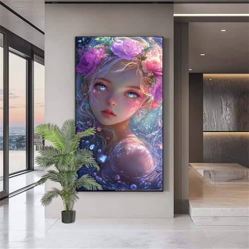 Diamond Painting Frauen Diamond Painting Erwachsene Schön Diamant Kunst Malerei Bilder Kinder ab 10 Jahre DIY Full Crystal Art Diamant Malerei Set Deko Schlafzimmer Geschenke für Frauen 50x100cm J835 von zohjlinwq