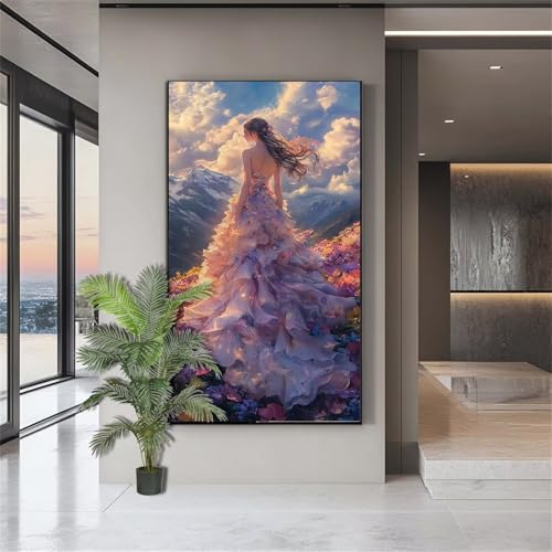 Diamond Painting Landschaft Diamond Painting Erwachsene Frauen Diamant Kunst Malerei Bilder Kinder ab 10 Jahre 5D Crystal Art Diamant Malerei Set Deko Schlafzimmer Geschenke für Frauen 100x200cm J715 von zohjlinwq