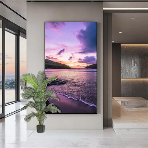 Diamond Painting Landschaft Diamond Painting Erwachsene Meer Diamant Kunst Malerei Bilder Kinder ab 10 Jahre 5D Crystal Art Diamant Malerei Set Deko Schlafzimmer Geschenke für Frauen 100x200cm J701 von zohjlinwq