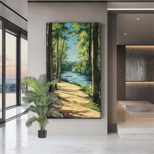 Diamond Painting Landschaft Diamond Painting Erwachsene Wald Diamant Kunst Malerei Bilder Kinder ab 10 Jahre 5D Crystal Art Diamant Malerei Set Deko Schlafzimmer Geschenke für Frauen 100x200cm J733 von zohjlinwq