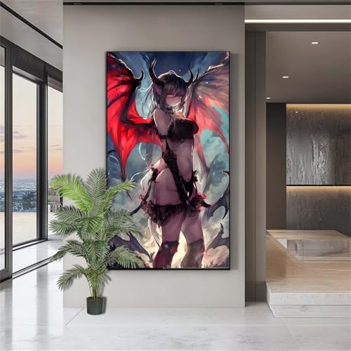 Diamond Painting Schönheit Diamond Painting Erwachsene Teufel Diamant Kunst Malerei Bilder Kinder ab 10 Jahre 5D Crystal Art Diamant Malerei Set Deko Schlafzimmer Geschenke für Frauen 90x180cm J795 von zohjlinwq