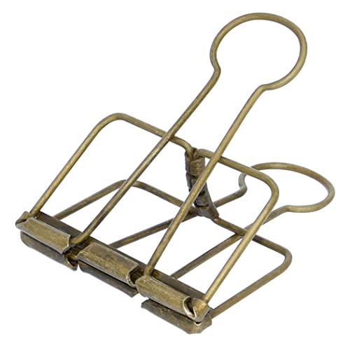 Extra große Binder-Clips, 5,1 cm, große Büroklammern, Bronze, für Büro, Schule, Zubehör (15 Stück) von zoohot