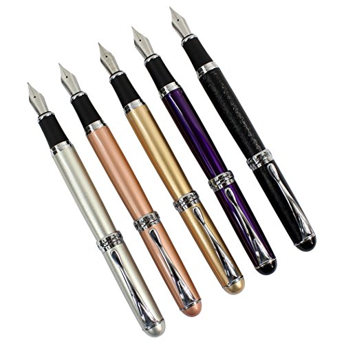 zoohot Jinhao x750 Füllfederhalter-Set, mittlere Feder, Business Executive, 5 Stück von zoohot