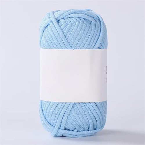 Häkelgarn Baumwolle Häkelwolle Chenille Wolle Zum Häkeln 50g Häkelwolle Mit Häkelnadel 4mm (Blau-A) von zoufabaola