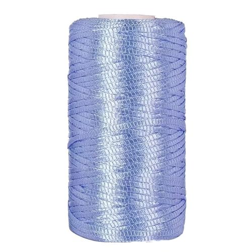 Polypropylen Flache Macrame Cord | Breite: 3mm | Gewicht: 100 G | Makramee Garn | Garn Zum Häkeln | Makramee Band | Makramee Schnur | Gilt Für Häkeln, Stricken, Dekoration, DIY Handwerk (Himmelblau) von zoufabaola