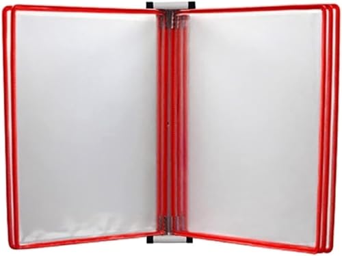 Büro-Ordner, A4, Aktenhalter zur Wandmontage (Größe: 13 x 9 x 1,57 Zoll)(Red) von zqagBaod