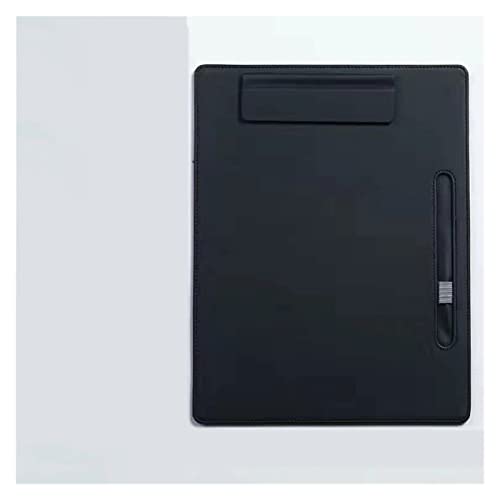 Mini-Klemmbrett, A4-Business-Block-Ordner, Board-Pad, spezielles Clip-Buch, Briefpapier, Schreibblock, Karton, Signatur-Kunststoffordner(A4 Black) von zqagBaod