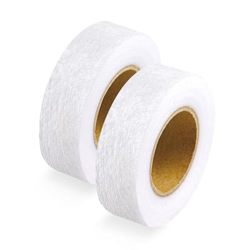 ztowoto 2 Pack Fashion Tape Saumband Zum Aufbügeln für Hosen extra stark, Stoffkleber Textilkleber No Sew No Iron für Reparaturen von Vorhängen/Hosen/Röcke/Jeans(24m Länge/2cm Breite) von ztowoto