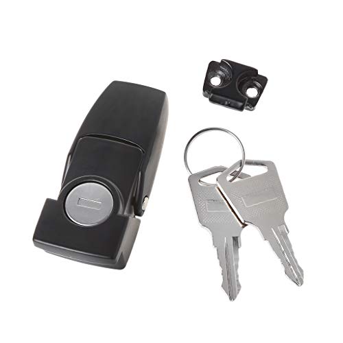 zuousxbs Schrank Schwarz beschichtet Metall Haspe für DK604 Sicherheit Toggle Lock Mit Zwei Ke von zuousxbs