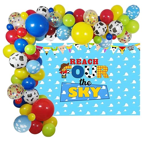 Geburtstag Deko Boy Story Luftballons Dekoration Boy Story Fotografie Hintergrund Foto Kinder Party von zuxinor