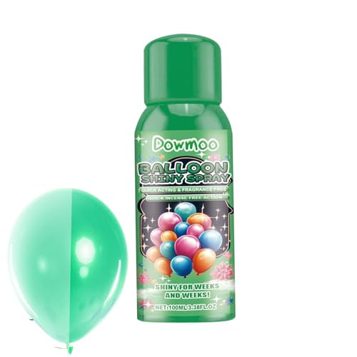 Balloon Shine Spray | Schnell Trocknender Hochglanz Ballon | Ultra Shiny Glow Spray, Sofortiger Hochglanz, Elegantes Finish, 100ml Sprühaufheller für dauerhaften Glanz auf Partys von zwxqe