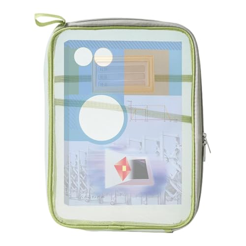 Clear File Bag for Documents, Waterproof Supplies Stationery Bag, Large Capacity Clear Folder for A4 Files, Secure Wallet with Wide Opening for Easy Access and Organization von zwxqe