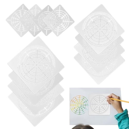 Elevate Your Artistry with Our 12-Piece Dotting Stencil Set | Precision Dot Painting Templates for Canvas, Wood, Metal, Fabric & More | Perfect for Artists and Enthusiasts von zwxqe