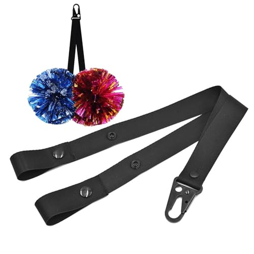 Pom-Pom-Halter für Cheer, Rucksack-Zubehör, Nylon-Pom-Pom-Tragetasche, sicherer Cheer-Taschen-Halter, leichter Pom-Pom-Halter, tragbares Cheer-Zubehör, Cheerleader-Pom-Pom-Gurt von zwxqe