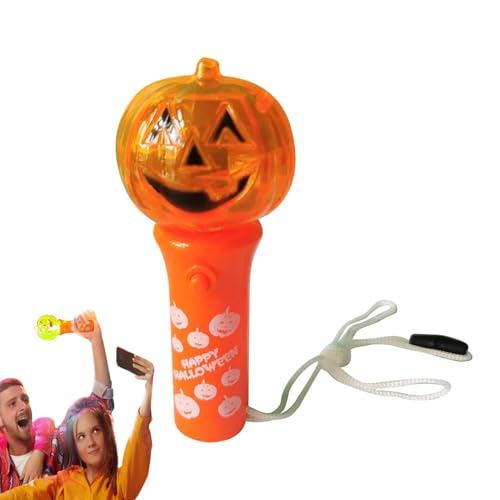 zwxqe Concert Lighting Stick | Lighting Cheer Wand | Pumpkin Light Wand, Carnival Lighting Cheer Stick, Concert Light Up Wand, Halloween Light Stick, Cheer Wand With Lights, Glow Stick for Halloween von zwxqe