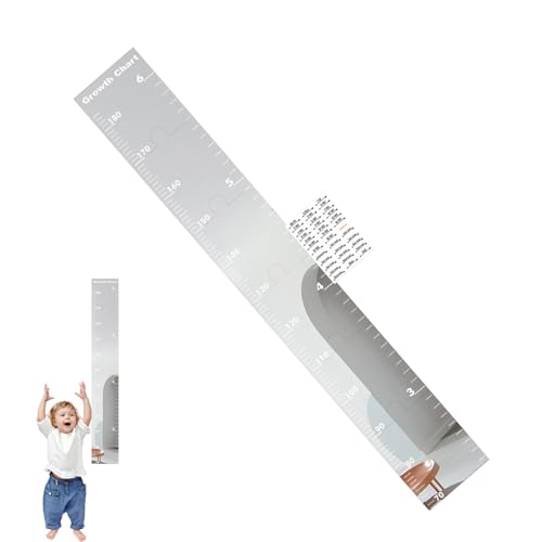 zwxqe Growth Chart for Wall, Shatterproof Acrylic Height Ruler with Stickers, Kids Room Nursery Wall Decor, Easy to Install Measuring Chart Home & Schools von zwxqe