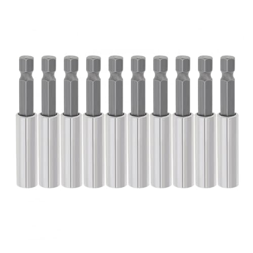 10 Stück 1/4 Zoll starker magnetischer Verlängerungs-Bithalter, Sechskantschaft, Schraubendreher-Bit-Treiber-Set for Halten von Schraubendreher-Bits/Schrauben von zyzZSRHZYZ