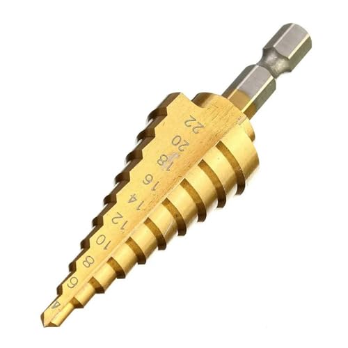 Hss Stufenbohrer 3-12/4-12/4-20/4-22/4-32 mm Stufenkegel Schneidwerkzeuge Holz Metall Lochschneider Kernbohrer Set 1/3 Stück(3pcs Step Drill) von zyzZSRHZYZ