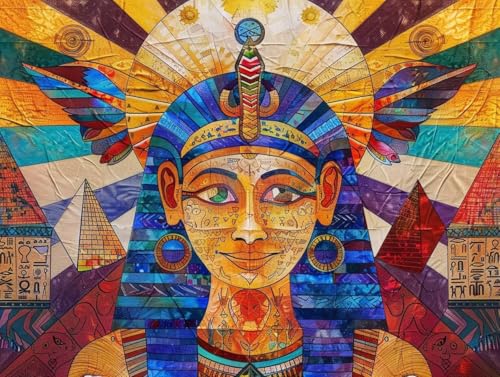 Diamond Painting Ägypten Set für Erwachsene groß xxl 25x30cmDiamant Painting Schönheit Malen nach Zahlen Anfänger,Full Rund Drill Diamant Malerei Kunst Kit für Wand Home Decor Geschenk 25x30cm Q296 von zzgoanguo