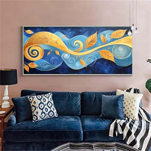 Diamond Painting Abstraktion Diamond Painting Erwachsene Groß 100x200cm Diamant Painting Bilder Baumblätter Diamond Painting Kinder Diamant Kunst Malerei Set Zimmer Deko,Geschenke für Frauen X-55 von zzgoanguo