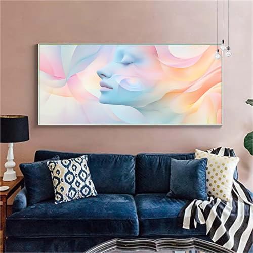 Diamond Painting Abstraktion Diamond Painting Erwachsene Groß 100x200cm Diamant Painting Bilder Gesicht Diamond Painting Kinder Craft Diamant Kunst Malerei Set Zimmer Deko, Geschenke für Frauen X-37 von zzgoanguo