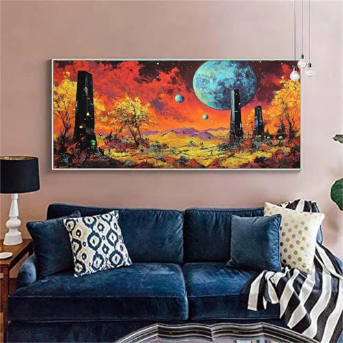 Diamond Painting Abstraktion Diamond Painting Erwachsene Groß 90x180cm Diamant Painting Bilder Landschaft(2)Diamond Painting Kinder Diamant Kunst Malerei Set Zimmer Deko,Geschenke für Frauen X-31 von zzgoanguo