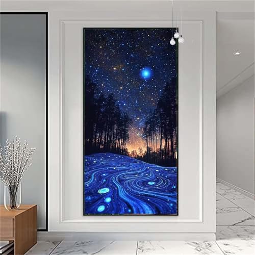 Diamond Painting Erwachsene/Kinder, Landschaft Diamond Painting Phantasie Malen nach Zahlen Groß Full Diamant Malerei Diamant Painting Bilder für Deko Wohnzimmer MädchenGeschenk 100x200cm X-840 von zzgoanguo