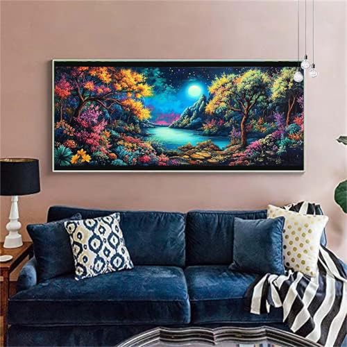 Diamond Painting Erwachsene/Kinder, Phantasie Diamond Painting Landschaft(8)Malen nach Zahlen Groß Full Diamant Malerei Diamant Painting Bilder für Deko Wohnzimmer MädchenGeschenk 100x200cm X-288 von zzgoanguo