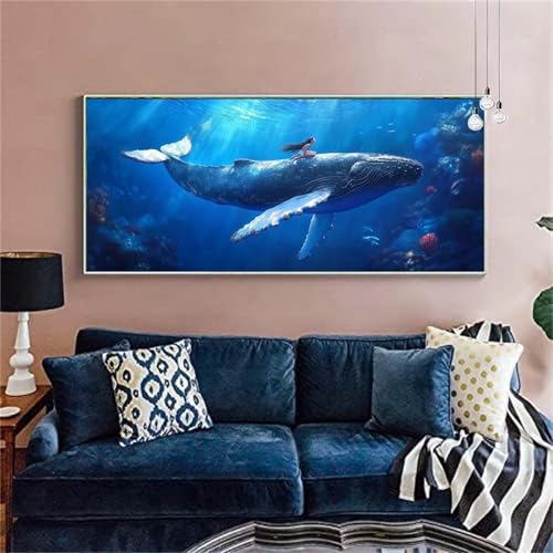 Diamond Painting Erwachsene/Kinder,Fantasie Diamond Painting Wal Malen nach Zahlen Groß Full Diamant Cross Stickerei Malerei Diamant Painting Bilder für Deko Wohnzimmer MädchenGeschenk 70x140cm X-282 von zzgoanguo