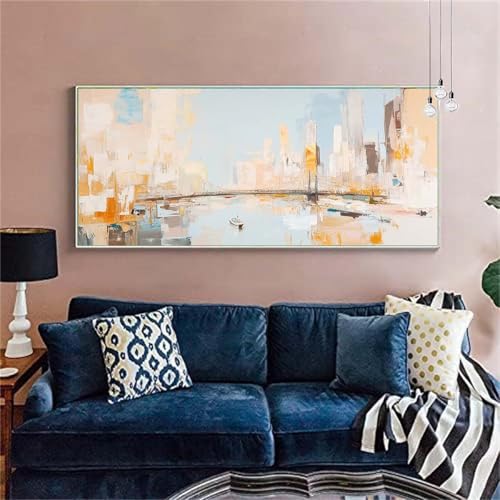 Diamond Painting Erwachsene/Kinder,Stadt Diamond Painting Graffiti Malen nach Zahlen Groß Diamant Cross Stickerei Malerei Diamant Painting Bilder für Deko Wohnzimmer MädchenGeschenk 60x150cm X-18 von zzgoanguo