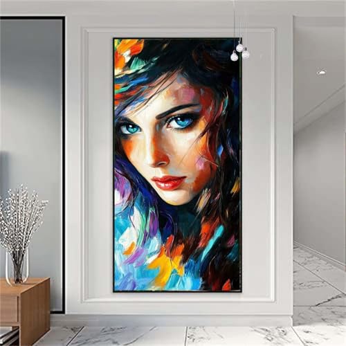 Diamond Painting Erwachsene Groß 20x50cm Frau. Diamant Painting Bilder Aufreizend Diamond Painting Kinder DIY Vollbohrer Diamant Malerei mit Diamond Painting Zubehör Stickerei Bastelset X-938 von zzgoanguo