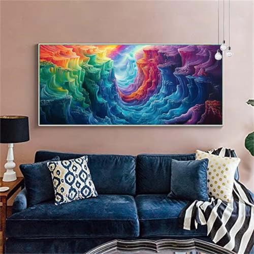 Diamond Painting Erwachsene Groß 30x75cm Phantasie Diamant Painting Bilder Landschaft(6)Diamond Painting Kinder Diamant Malerei mit Diamond Painting Zubehör Mosaikherstellung Stickerei Bastelset X-287 von zzgoanguo