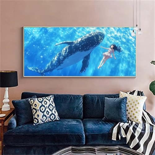 Diamond Painting Erwachsene Groß 60x150cm Phantasie Diamant Painting Bilder Frau(2)Diamond Painting Kinder DIY Vollbohrer Diamant Malerei mit Diamond Painting Zubehör Stickerei Set Bastelset X-290 von zzgoanguo