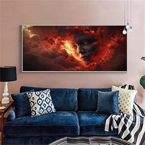 Diamond Painting Erwachsene Groß 80x200cm Abstraktion Diamant Painting Bilder Landschaft(3)Diamond Painting Kinder DIY Diamant Malerei mit Diamond Painting Zubehör Mosaikherstellung Bastelset X-32 von zzgoanguo