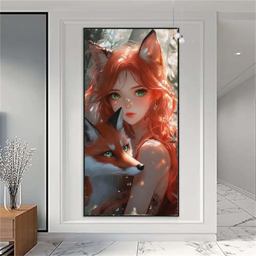 Diamond Painting Frau. Diamond Painting Erwachsene Groß 80x200cm Diamant Painting Bilder Niedlich Diamond Painting Kinder DIY Full Diamant Kunst Malerei Set Zimmer Deko, Geschenke für Frauen X-922 von zzgoanguo