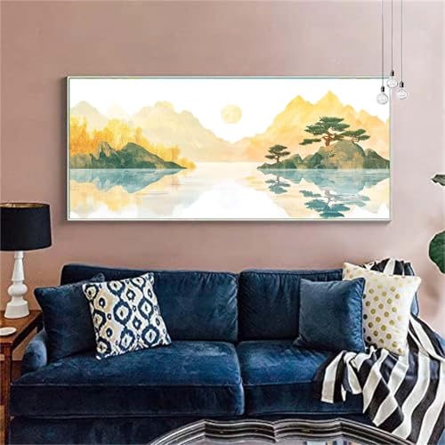 Diamond Painting Landschaft Diamond Painting Erwachsene Groß 100x200cm Diamant Painting Bilder China(2)Diamond Painting Kinder Craft Diamant Kunst Malerei Set Zimmer Deko, Geschenke für Frauen X-265 von zzgoanguo