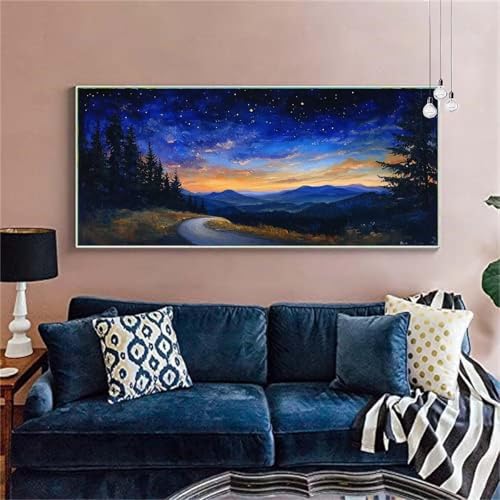 Diamond Painting Landschaft Diamond Painting Erwachsene Groß 20x50cm Diamant Painting Bilder Landleben(3)Diamond Painting Kinder Full Diamant Kunst Malerei Set Zimmer Deko, Geschenke für Frauen X-256 von zzgoanguo