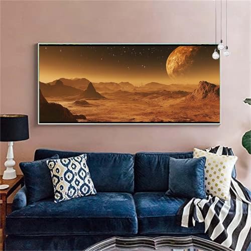 Diamond Painting Landschaft Diamond Painting Erwachsene Groß 20x50cm Diamant Painting Bilder Planet Diamond Painting Kinder DIY Full Diamant Kunst Malerei Set Zimmer Deko,Geschenke für Frauen X-262 von zzgoanguo