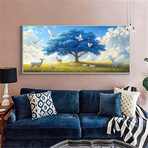 Diamond Painting Landschaft Diamond Painting Erwachsene Groß 30x75cm Diamant Painting Bilder Baum(3)Diamond Painting Kinder DIY Full Diamant Kunst Malerei Set Zimmer Deko,Geschenke für Frauen X-253 von zzgoanguo