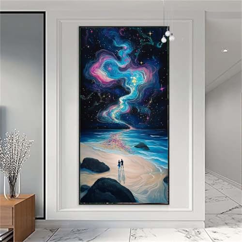 Diamond Painting Paar Diamond Painting Erwachsene Groß 20x50cm Diamant Painting Bilder Fantasie Diamond Painting Kinder DIY Full Diamant Kunst Malerei Set Zimmer Deko, Geschenke für Frauen X-949 von zzgoanguo